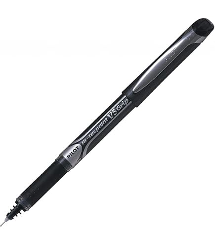 Amazon.com: Pilot Hi Techpoint V5 Grip Black Pen (Pack of 12